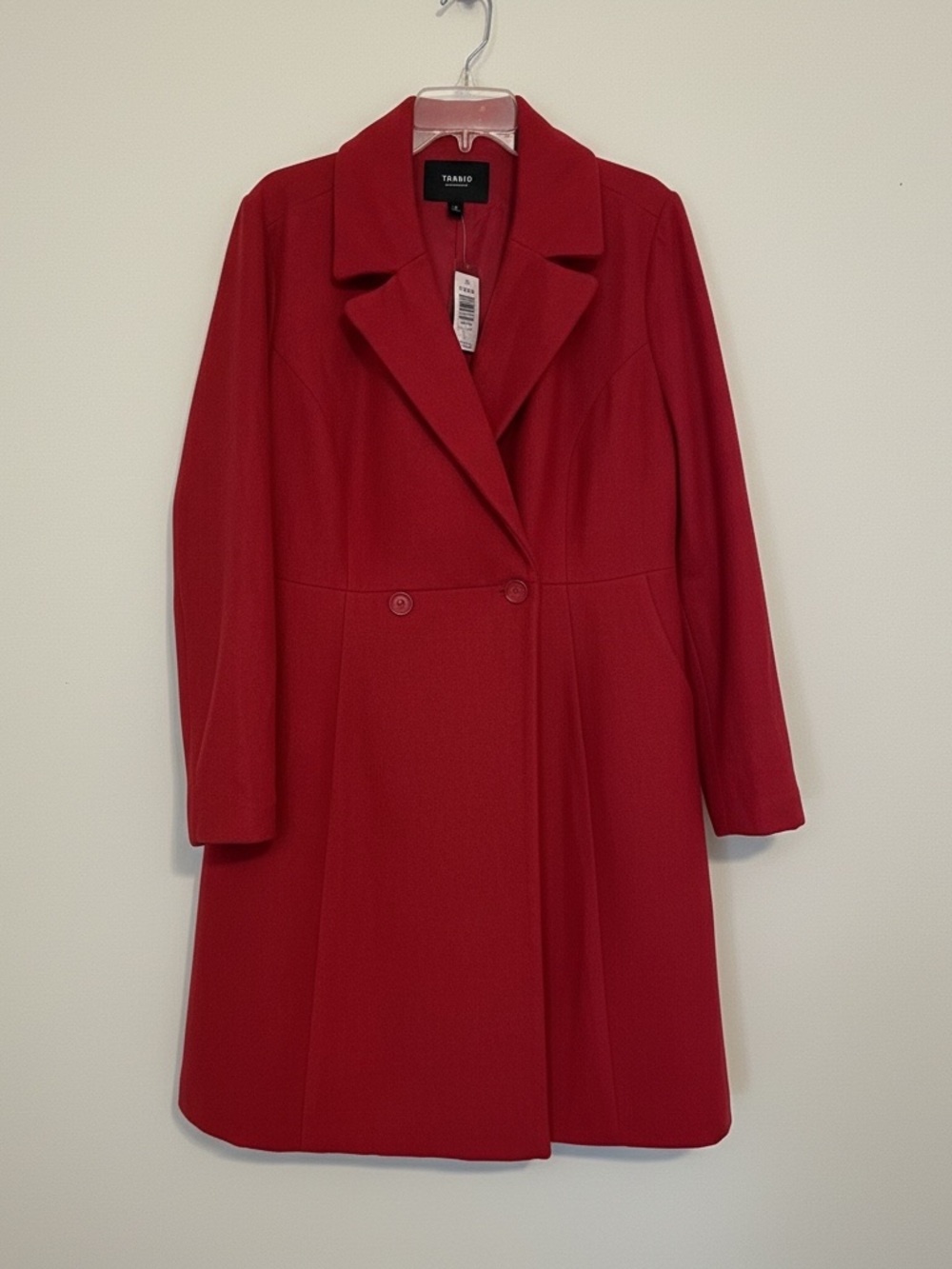 Torrid Red Wool Blend Double Breasted Skirted Fit & Flare Swing Coat NWT 2X